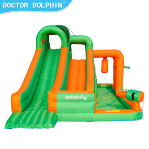 Castillo Inflable y Tobogán Acuático <span class=keywords><strong>Dr</strong></span>. Pig para Niños, Material de Tela Oxford, Juguete para Patio de Juegos, Parque de Diversiones - Product Image 5