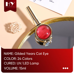Hanyinails - Esmalte de <span class=keywords><strong>Gel</strong></span> para Uñas de Primera Calidad Personalizable en 24 Colores, Efecto Ojo de Gato, 15 ml, Colección Gilded Years, Curado con Luz UV LED - Product Image 6