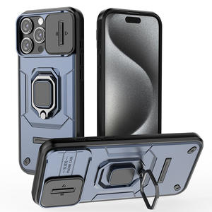 Funda para iPhone 16 Pro Max con soporte, magnética, a prueba de polvo, con lente protectora, totalmente cubierta y a prueba de golpes. - Product Image 2