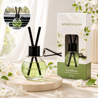 Nouvelle Bouteille de Parfum de Voiture Vide Réutilisable à Clipser 14ml, Diffuseur de Luxe en Verre pour Voiture avec Boîte Personnalisée