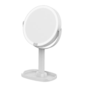 Portable Table LED Cosmetic <b>Mirror</b> 360 Degree Rotation Round Cosmetic <b>Mirror</b> Rechargeable <b>Lighted</b> <b>Make</b> <b>up</b> <b>Mirror</b> - Product Image 1