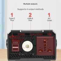 Convertisseur d'alimentation sans fil pour extérieur, compatible avec la batterie Makita 18V, AC110V 220V 150W 300W, type C USB, transformateur d'alimentation DIY