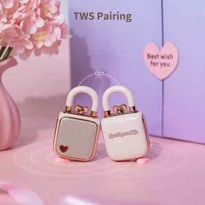 ลำโพง <span class=keywords><strong>Divoom</strong></span> LoveLock 5W ดีไซน์ย้อนยุค น่ารัก ขนาดเล็ก สีชมพู สำหรับสาวๆ ของขวัญใหม่ปี 2026 - Product Image 5