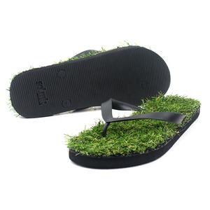 Kustom musim panas sandal datar hijau tali pvc sol <span class=keywords><strong>eva</strong></span> sandal rumput baru lucu sandal jepit grosir - Product Image 4