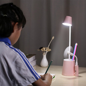 <strong>Lithium</strong> <strong>Battery</strong> Operated Desk Reading <strong>Lamp</strong> Led Rechargeable Usb with Phone Stand and Output - Product Image 5
