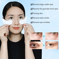 Patchs Hydrogel pour les Yeux à Marque Blanche – Ginseng, Curcuma, Centella, Herbes, Algues – Contre les Cernes – Grande Taille, Forme Croissant