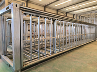 Maison préfabriquée portable rapide à construire de 20 pieds ou 40 pieds, mini-maison pliable de 2, 3, 4 ou 5 chambres, conteneur extensible, villa de luxe préfabriquée