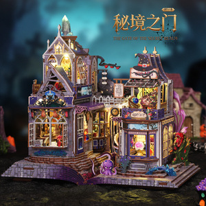 Maison <span class=keywords><strong>de</strong></span> poupée miniature DIY, modèle <span class=keywords><strong>de</strong></span> <span class=keywords><strong>jouet</strong></span> artisanal <span class=keywords><strong>en</strong></span> <span class=keywords><strong>bois</strong></span>, cadeau <span class=keywords><strong>de</strong></span> Nouvel An, maison <span class=keywords><strong>de</strong></span> poupée scénique style <span class=keywords><strong>chalet</strong></span> pour filles, cadeau pour enfants - Product Image 2