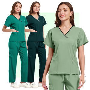 Women's Surgical Scrub Set Moisture Wicking Split Uniform Hospital Workwear - Product Image 3