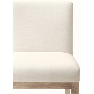 Chaise <span class=keywords><strong>de</strong></span> salle à manger <span class=keywords><strong>Morgan</strong></span> en tissu, taille personnalisable, chaise <span class=keywords><strong>de</strong></span> luxe - Chaise <span class=keywords><strong>de</strong></span> jardin en bois blanc confortable pour la maison, le salon - Product Image 6