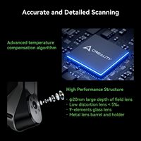 Escáner 3D Creality Raptor Pro de Grado Metrológico con Precisión de 0.02 mm, 22+7 Láseres Azules para Proyectos de Ingeniería Automotriz