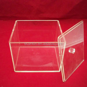 हटाने योग्य ढक्कन 150x150x150 मिमी पर्यावरण के अनुकूल भंडारण और डिस्प्ले बॉक्स - Product Image 3