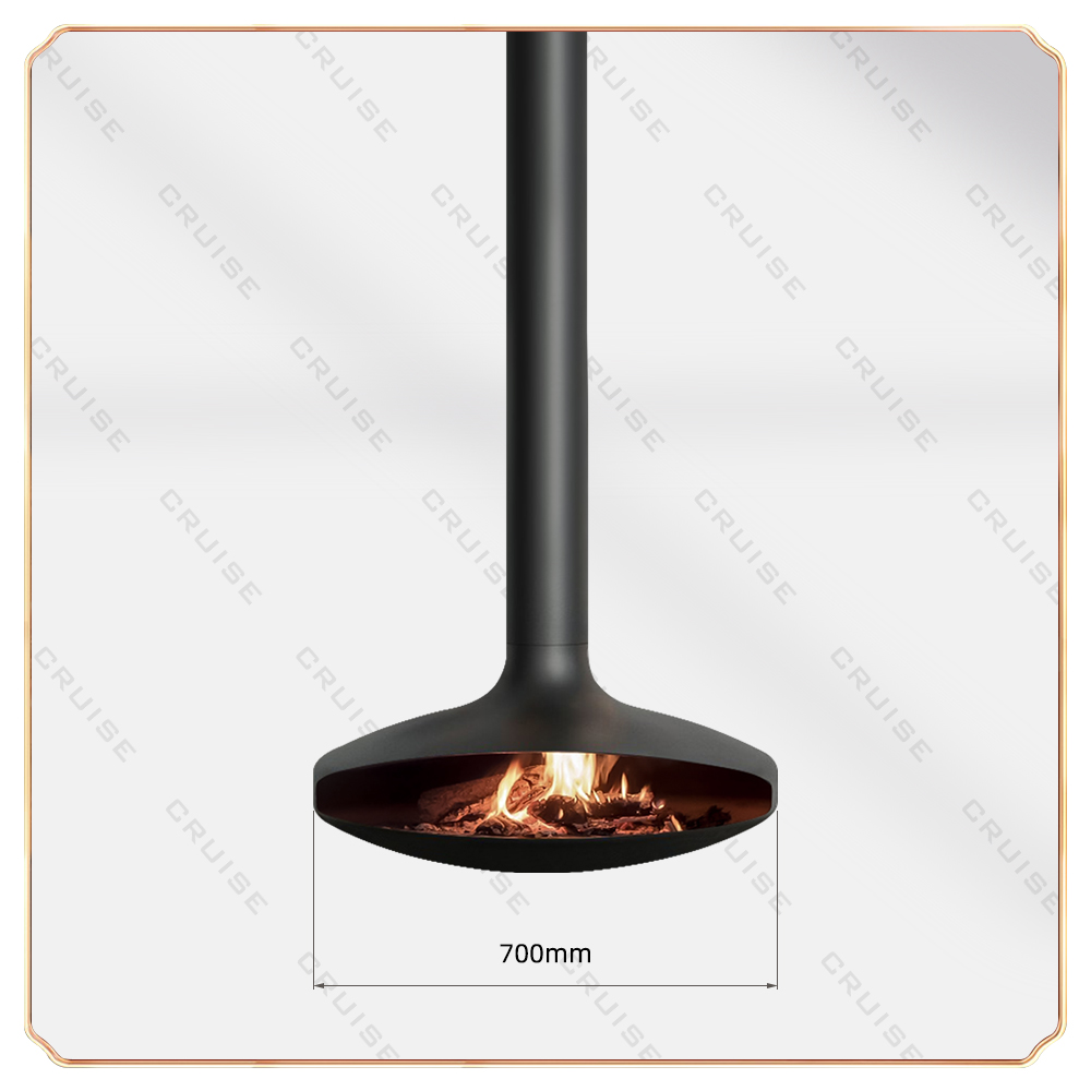 UFO - wood-burning fireplace-700mm