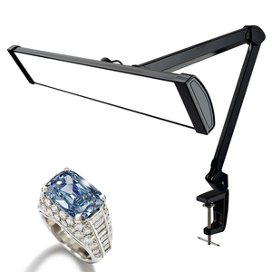 Joyero regulable cct con control táctil, iluminación led para oficina, mesa <span class=keywords><strong>de</strong></span> trabajo, lámpara <span class=keywords><strong>de</strong></span> escritorio, clip <span class=keywords><strong>de</strong></span> luz, 30w - Product Image 1