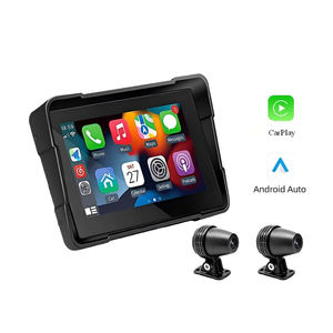 <span class=keywords><strong>Cam</strong></span>éra de tableau de bord pour <span class=keywords><strong>moto</strong></span> à double objectif 1080P avec moniteur CarPlay sans fil et capteur de pression des pneus TPMS pour les longues distances - Product Image 2