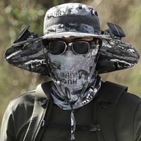 Chapeau de soleil de voyage de vacances d'été chaud ventilateur de casquette de protection solaire rechargeable pour les pêcheurs Offre Spéciale l'électronique grand public