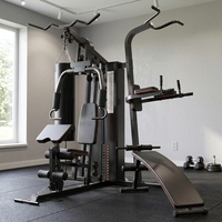Machine de musculation multifonctionnelle 3 stations robuste pour entraînement complet du corps à domicile