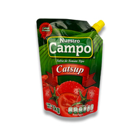 Sachets de sauce personnalisés pochette à cornue haute température 121 de qualité alimentaire sauce tomate ketchup beurre d'arachide emballage pochette à bec verseur