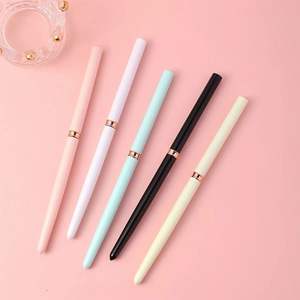 Juego de plumas de plástico para decoración de <span class=keywords><strong>uñas</strong></span> con punta de aguja, cinco piezas, portátiles, profesionales, estilo francés y japonés, plumas de gel degradado para dibujo de líneas - Product Image 2