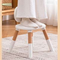Ensemble de bureau et de chaise réglables en plastique et en bois pour enfants, pour l'étude et les activités de loisirs