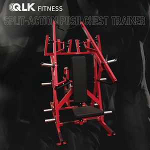 Máquina de Gimnasio Comercial Nueva de Acero para Ejercicios de Fuerza: Press de Pecho Sentado y Lat Pulldown con Selección de Carga por Pin - Product Image 4
