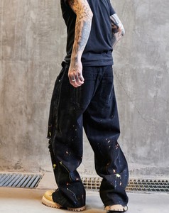 Chất Lượng Cao Người Đàn Ông Thời Trang Phong Cách Mới Baggy Ripped Jeans In Ấn Thiết Kế Trắng Thẳng Jeans Tùy Chỉnh Người Đàn Ông Giản Dị Jeans - Product Image 6