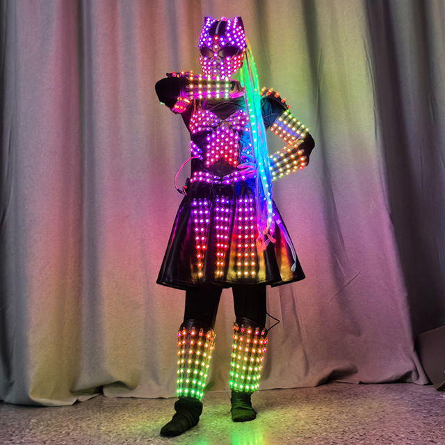 NEW Led Luminous Clothing Led Robot Costume Suits for Female for Dj Stage Bar Show Party for Adults Halloween Christmas New Year