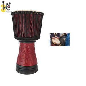 2024 bộ gõ nhạc cụ 12inch đường kính Trống châu Phi Bộ DJEMBE vật liệu gỗ nhạc cụ Đồ chơi trống - Product Image 3