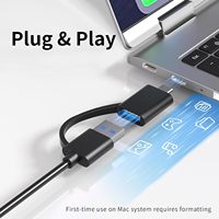 Disque dur externe haute vitesse 2 To USB 3.0 Type-C portable pour ordinateur portable et téléphone, stockage de données, design fin, logo OEM pour la vente en gros
