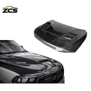 Convient aux <span class=keywords><strong>Dodge</strong></span> <span class=keywords><strong>Durango</strong></span> 2011-2022 avec capot moteur avant en fibre de carbone à trous ouverts pour modification - Product Image 1