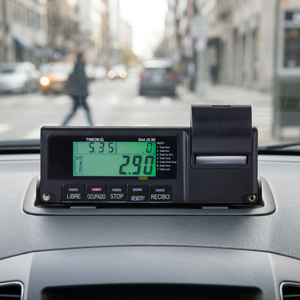 Nouveau compteur de taxi LCD DG LED avec groupe d'instruments de compteur de vitesse-modèle de V7-S en matériau ABS à ajustement universel - Product Image 1