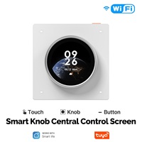 Panneau de Commande Central Intelligent Tuya Android WiFi 3 Relais 4 Touches Écran IPS Bouton & Tactile Télécommande Système Maison Intelligente