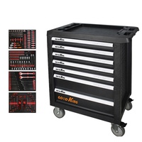 Chariot d'atelier Srunv avec 7 tiroirs, armoire à outils de 421 pièces avec jeu d'outils à main, armoire en acier inoxydable, jeu d'outils de réparation automobile