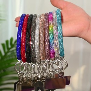 WOWEI Fashionable Round PVC Lanyard Cross-Border Supply Water Diamond Mobile Phone Chain Mobile Phone Strap