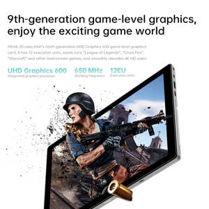 ALLDOCUBE Máy Tính Bảng IWORK 20 I1022 <span class=keywords><strong>10</strong></span>.1 Inch, 4GB + 128GB Window <span class=keywords><strong>10</strong></span> Intel Celeron N4020 Lõi Kép Với Bàn Phím Phích Cắm Chuẩn Châu Âu - Product Image 5