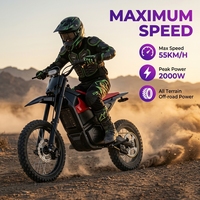 Moto tout-terrain haute vitesse SHANSU Q2, batterie 48V 20.8Ah, moto électrique tout-terrain, amortisseur hydraulique