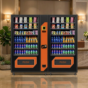 Máquina Expendedora de Doble Gabinete de Gran Capacidad, Máquina Expendedora Comercial de Bebidas y Aperitivos con Refrigeración - Product Image 1