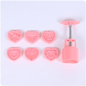 Lot de 6 <span class=keywords><strong>emporte</strong></span>-pièces en forme de cœur, moule à biscuits pour la fête des mères, estampe inversée pour la Saint-<span class=keywords><strong>Valentin</strong></span>, mariage, fête - Product Image 3