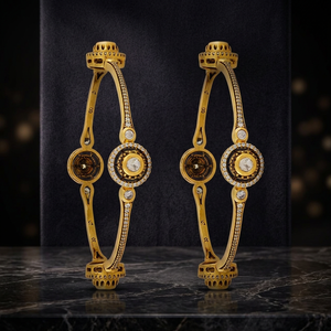 Bracelet Kundan - Bijoux de mariage indiens élégants pour femmes en alliage de zinc - Product Image 3