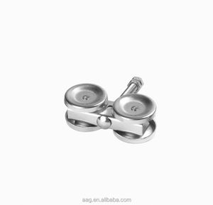 WEKIS Quincaillerie moderne en laiton pour porte coulissante de grange, accessoires de rail de suspension, roulettes de fenêtre durables et antirouille, norme américaine - Product Image 2