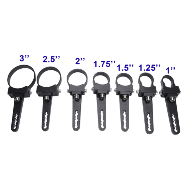 Aluminum Tube Bull/Roll Bar Mount Bracket Clamps Holder LED Auto Car Truck Off Road Work Light Lights 1", 1.25", 1.5", 1.75", 2"