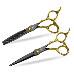 6-inch Hair cutting scissors with sharp edge Stainless steel shears Professional Salon Barber shears Thinning scissors