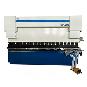 Prensa Plegadora CNC Totalmente Automática <span class=keywords><strong>de</strong></span> 200 Toneladas y 4000 mm, Máquina <span class=keywords><strong>de</strong></span> Doblado Hidráulica para Procesamiento <span class=keywords><strong>de</strong></span> Chapa Metálica, <span class=keywords><strong>Precio</strong></span> Competitivo - Product Image 1