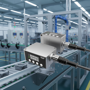 Sensor de Desplazamiento Fotoeléctrico Láser de Ultra Largo Alcance DT50-P1113 DT50-P1123, 0.1-50m, RS485, con 12-24V - Product Image 2