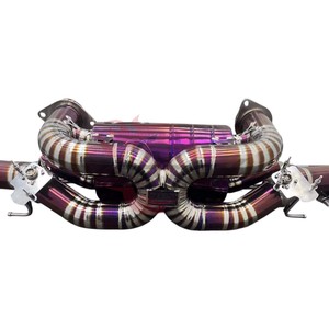 Vortex Titanium Valvetronic Exhaust fits Aston Martin Vantage 4.0T 4.7L Performance Racing Muffler Heated Purple Upgrade <b>Kit</b> - Product Image 5