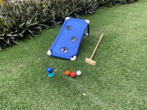 Tapis de golf extérieur et intérieur Tour Backyard Golf frapper cible Cornhole jeu de <span class=keywords><strong>croquet</strong></span> - Product Image 4