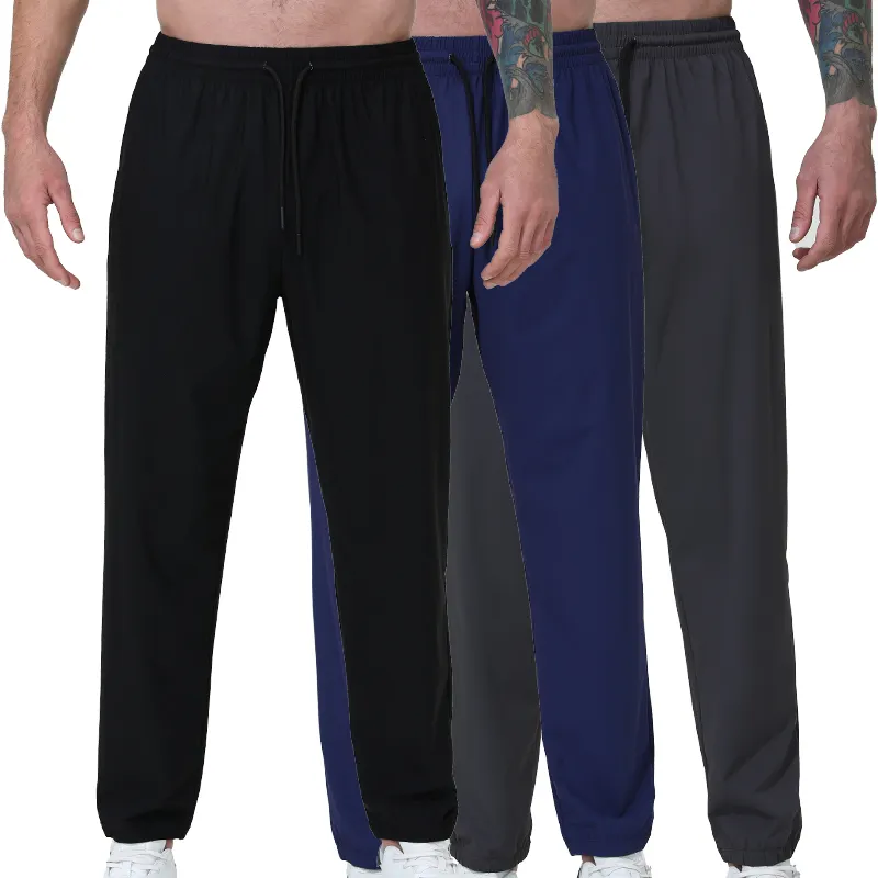 प्लस साइज हाई मेन फॉर्मल जॉगर लेगिंग पैंट कस्टम ब्लैंक नायलॉन स्पैन्डेक्स स्वेटपैंट जिम स्पोर्ट ड्रॉस्ट्रिंग कार्गो पैंट पुरुषों के लिए