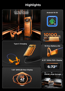 Téléphone robuste <span class=keywords><strong>DOOGEE</strong></span> S200 édition VIP, écran 6,72 pouces, 12 Go + 256 Go, batterie 10100 mAh, appareil photo 100 MP, smartphone 5G - Product Image 5