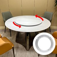 Plateau tournant à roulement lisse Lazy Susan de 5, 6, 8, 10, 12 pouces pour organisateur de placard de cuisine, présentoir de table, usage médical
