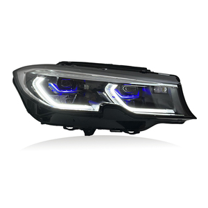 SJC Auto nuovo aggiornamento tre colori drl fari commutabili per BMW 3 serie G20 G28 19-22 giallo bianco ambra fari Laser - Product Image 4